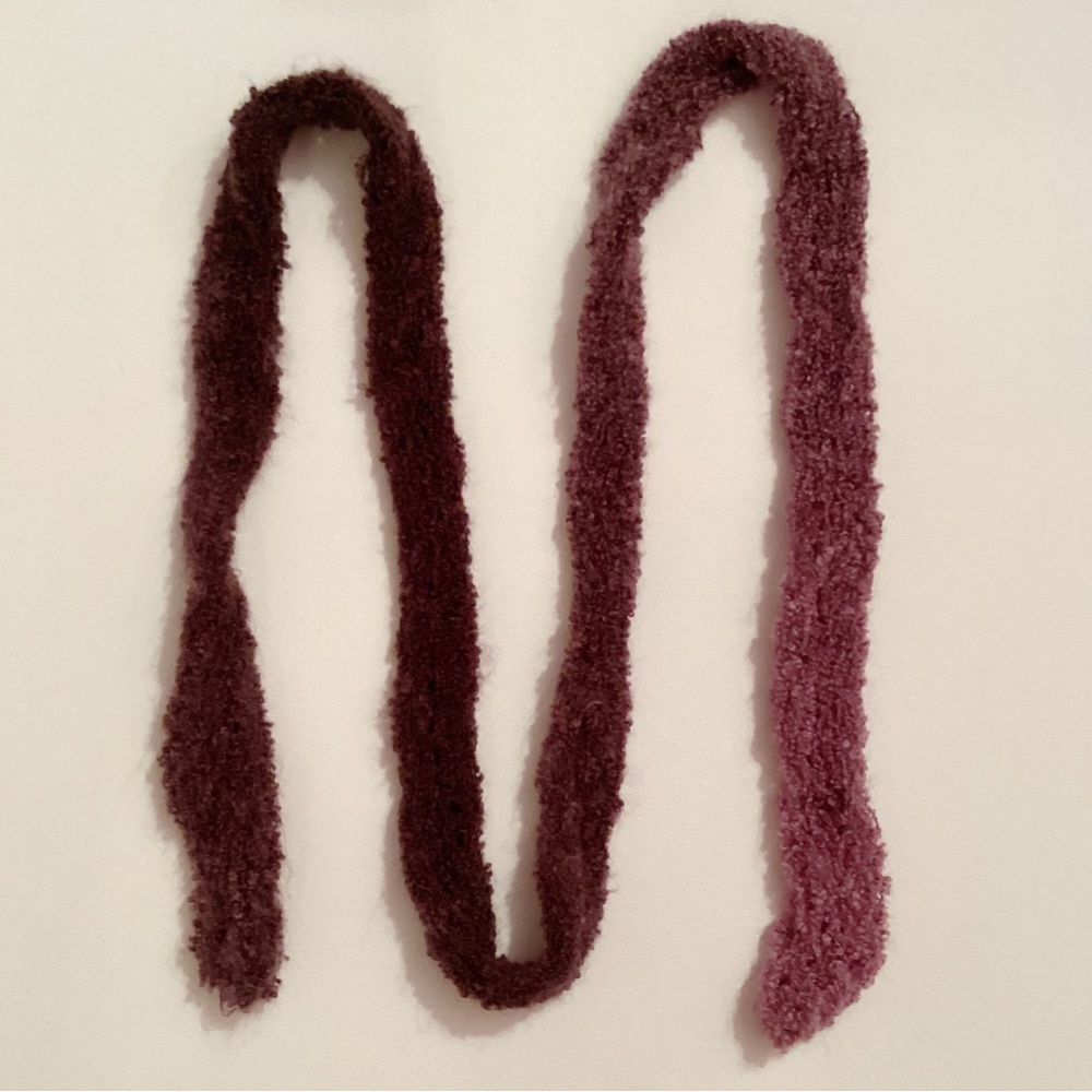 4/$15 💗 Handmade Purple Ombré Long Skinny Y2K Scarf